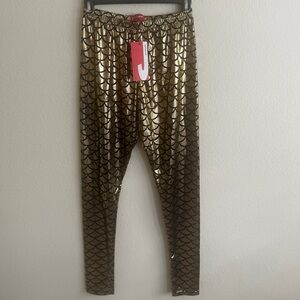 Gold Mermaid Leggings Woman size XL